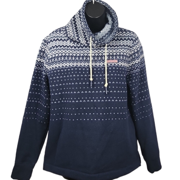 Vineyard Vines Fair Isle Fleece Pullover - Picture 2 of 10